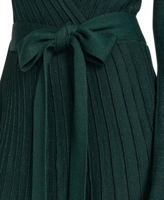 Women's Fit and Flare Midi Sweater Dress