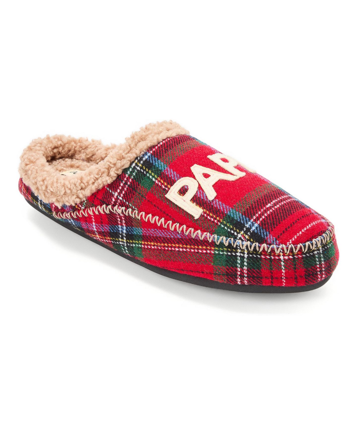Мужские сабо Dearfoams Papa Bear Clog Slipper, цвет: Клетчатый — фото 2
