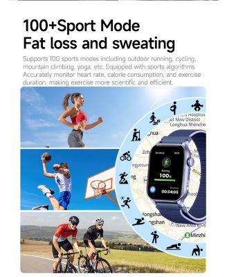 1.95" AMOLED Smart Watch for Women Men With Bluetooth Calling, Health Monitoring,Sport Modes, Intelligent Reminder IP67 -Silver