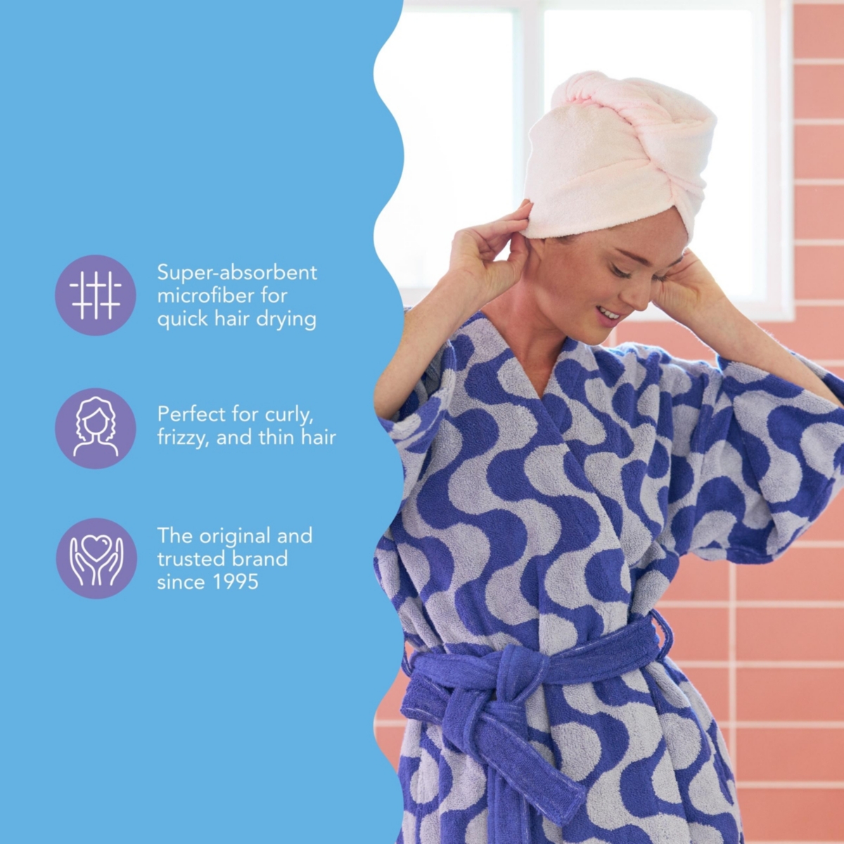 Turbie Twist Microfiber Turbie Twist 2 Pack (Sheepskin, Pinecone)