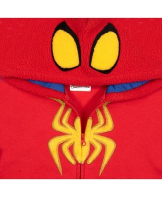 Little Boys Marvel Spidey And His Amazing Zip-Up Long Sleeve Sweater Hoodie