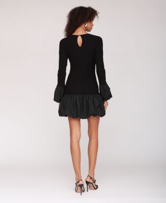 Women's Bubble Trim Sweater Dress