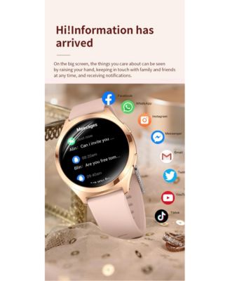 watch 1.27 HD large screen heart rate female physiological monitoring waterproof Bluetooth watch -Silver