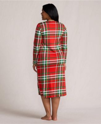 Women's Cotton Long Sleeve Midcalf Nightgown