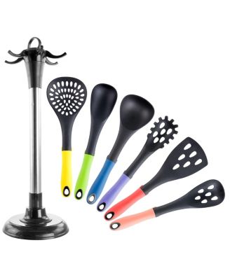Assorted Color Nylon Cooking Utensils, Set of 7