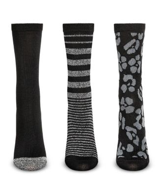 Women's 3 Pairs Buttersoft Variety Novelty Crew Socks