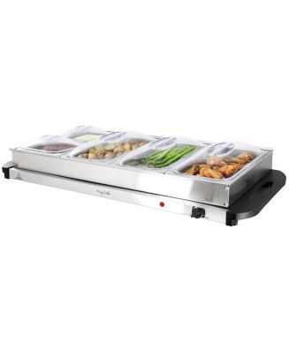 MegaChef Buffet Server & Food Warmer With 5 Removable Sectional Trays , Heated Warming Tray and Removable Tray Frame - Macy's