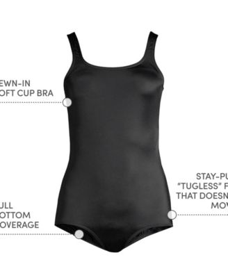 Women's Tugless Low Leg One Piece Swimsuit