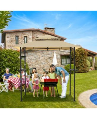 Grill Gazebo 8'x5'Outdoor Patio Backyard BBQ Grill Shelter