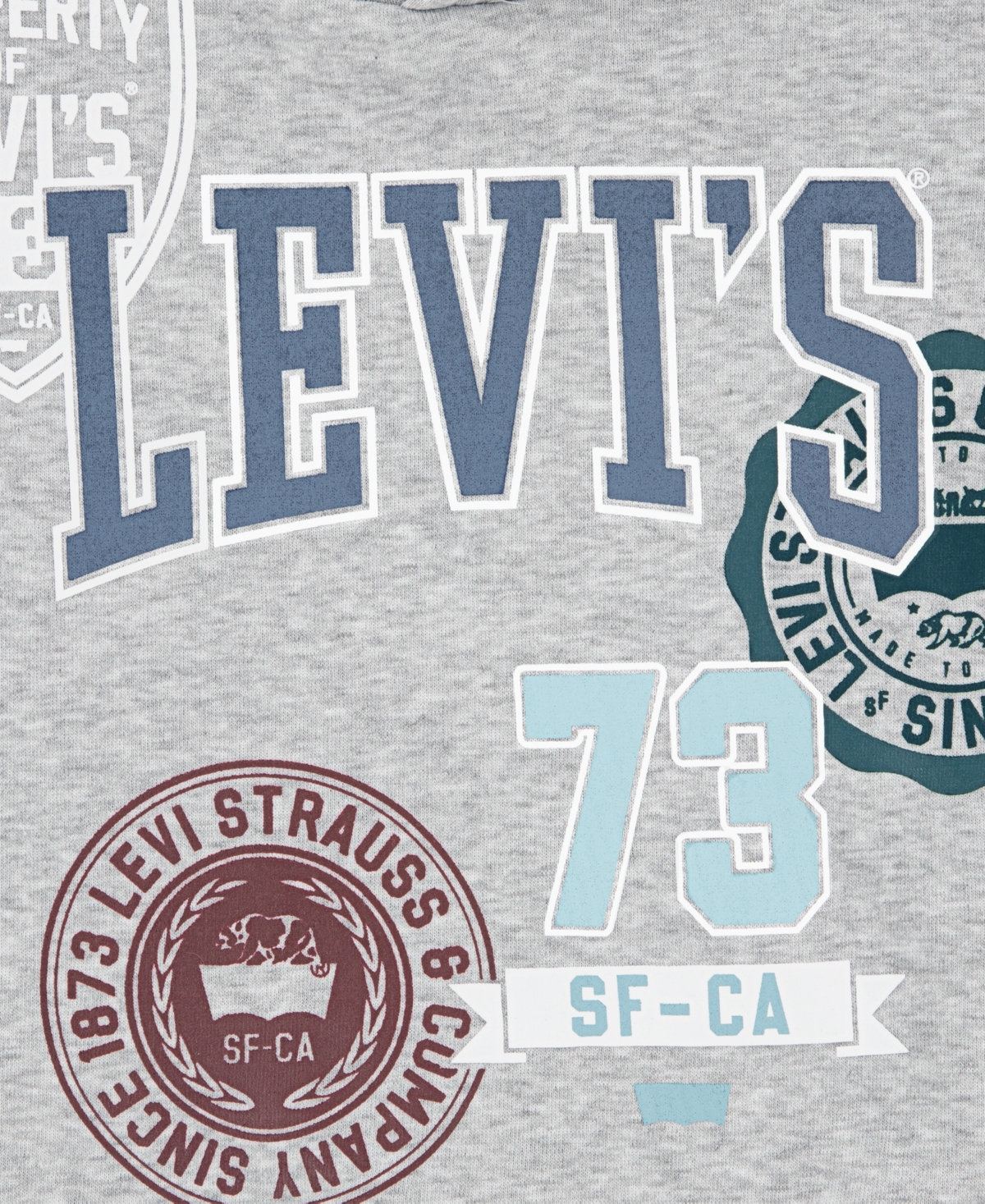 Levi's Boys Toddler 2T-4T 2 Piece Long Sleeves Hoodie and Joggers Set
