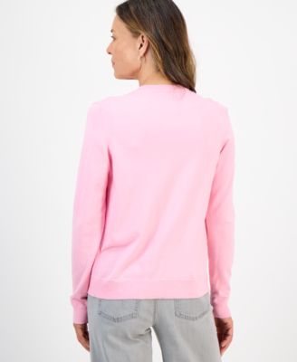 Petite Crewneck Cardigan