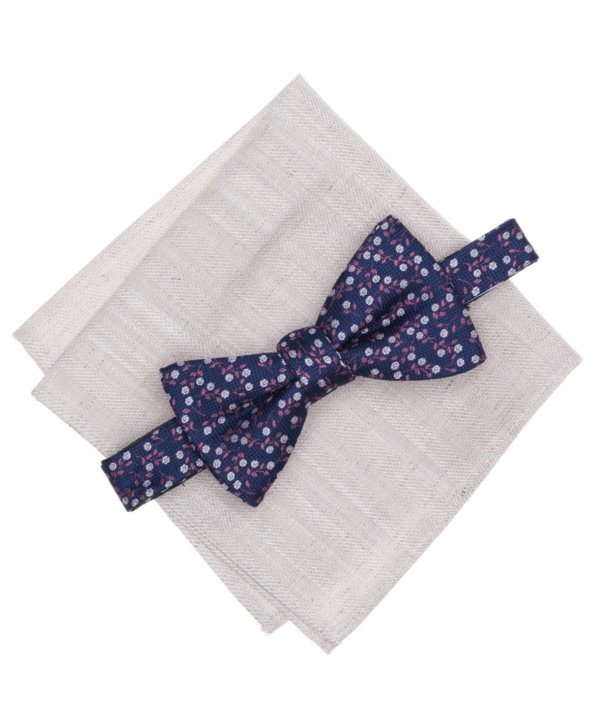 Bar Iii Men's 2-piece Sutherland Floral Bow Tie And Pocket Square Set, Macy's Exclusive In Multi