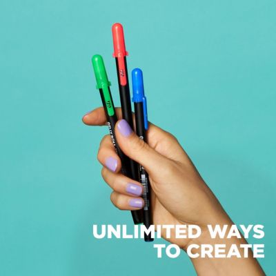 Gelly Roll UV Pen - UV Gel Ink Pen with UV Keychain Flashlight - 9 Pens, 3 Lights