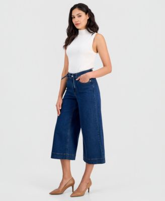 Women's Leo Cropped Wide-Leg Culottes