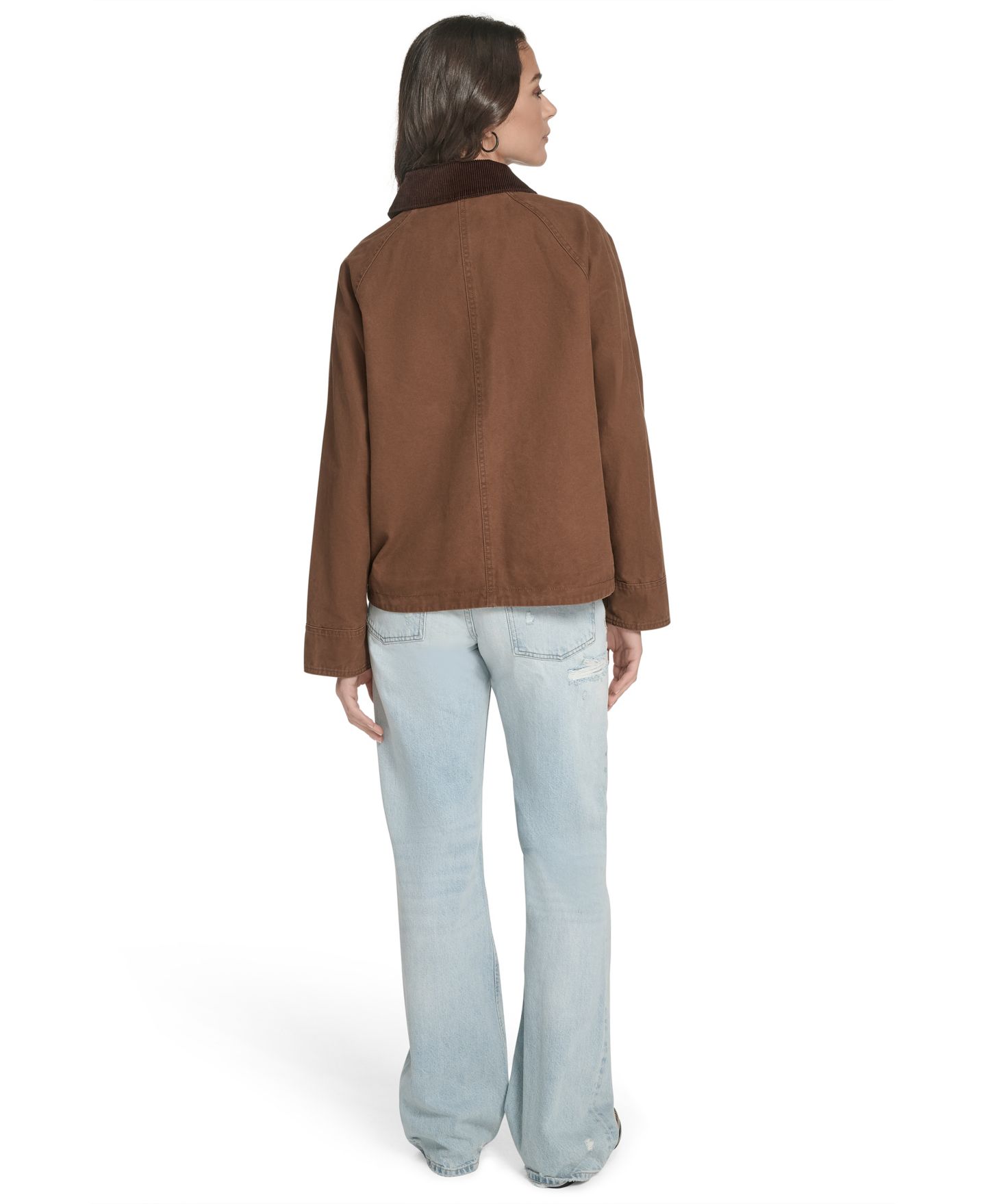 Женская куртка Levi's Regular Short Cotton Barn, цвет: Bison — фото 5