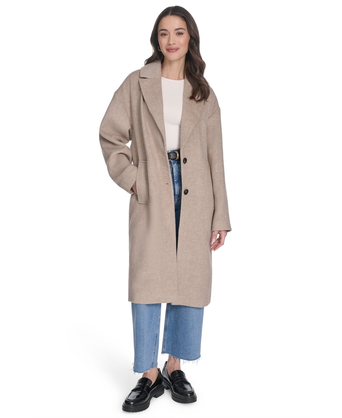 Levi's Women's Regular Single Breasted Top Coat In Neutral