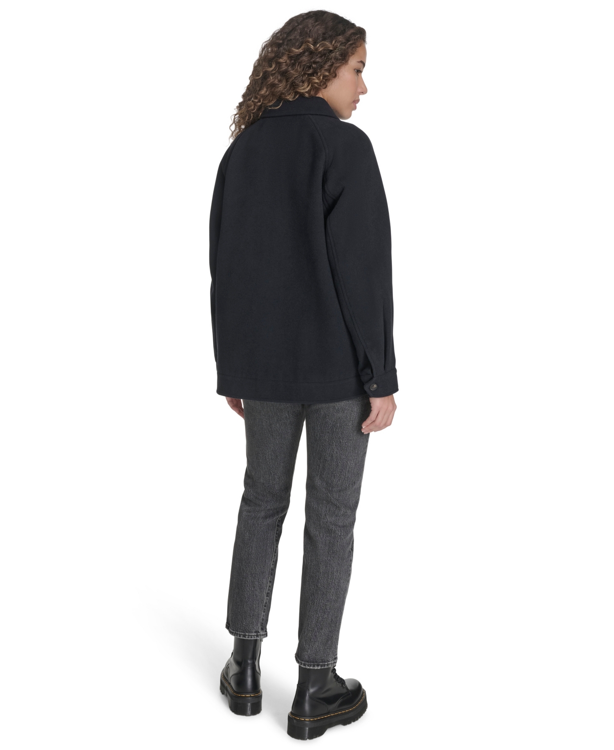 Levi's Women's Regular Wool Blend Shirt Jacket In Blue