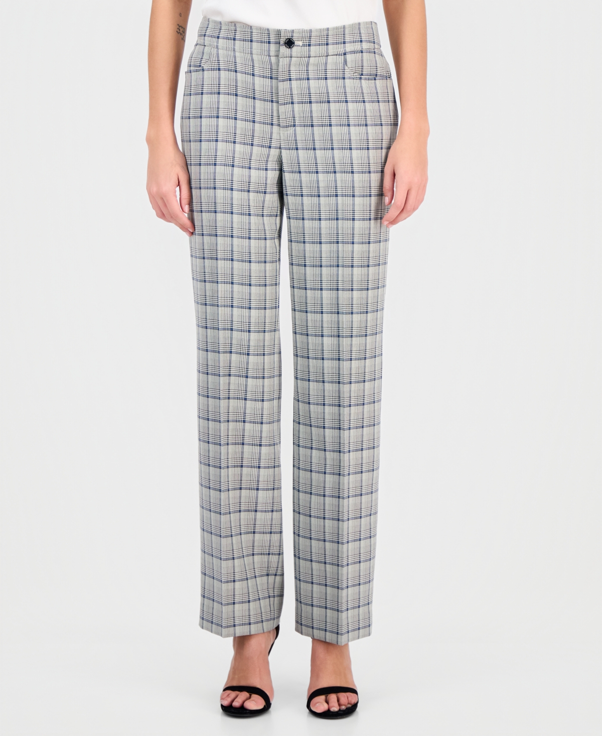 Anne Klein Women's Printed Mid-rise Pants In Multi