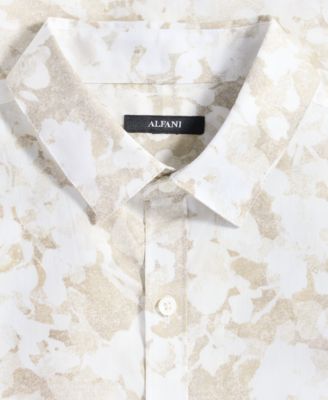 Men's Short-Sleeve Layered Botanical Shirt, Macy's Exclusive