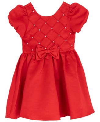 Girls' 2T-6X Embellished Short Sleeve Dress