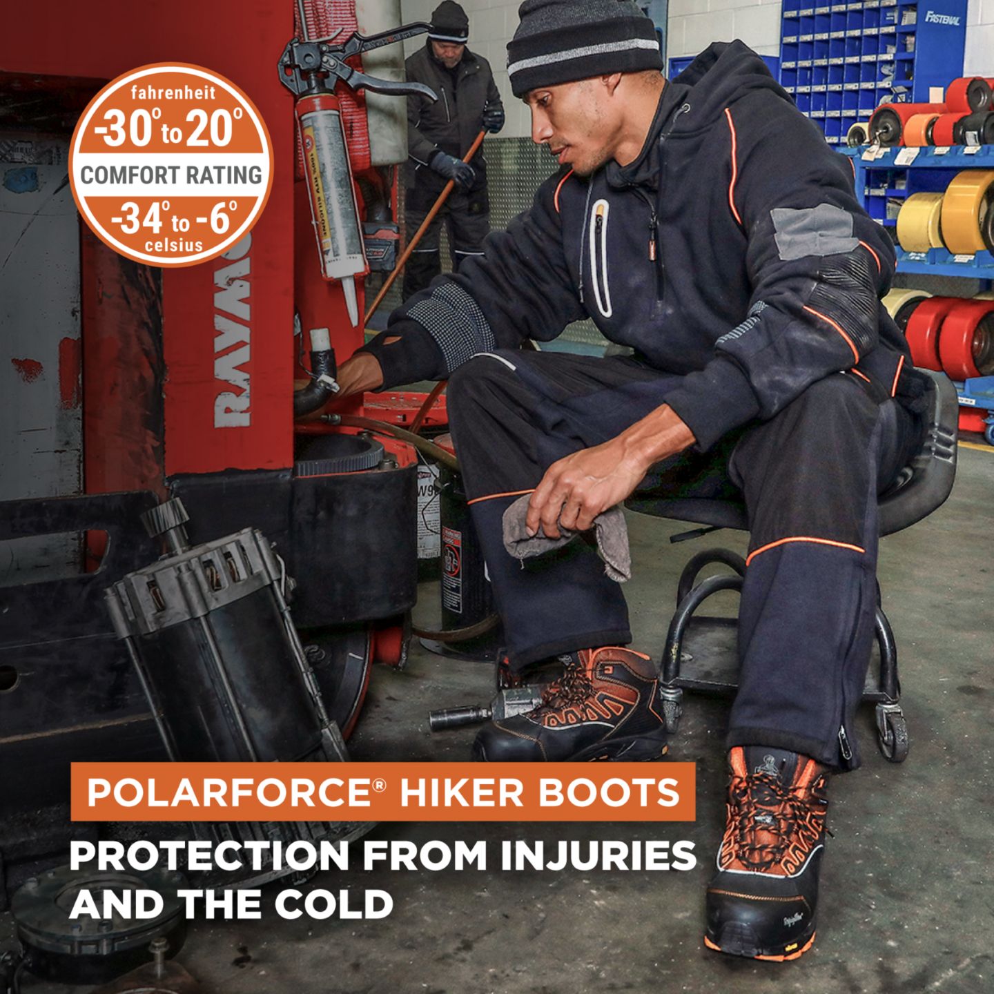 Мужские ботинки RefrigiWear PolarForce Hiker Boot, цвет: Чёрный — фото 25