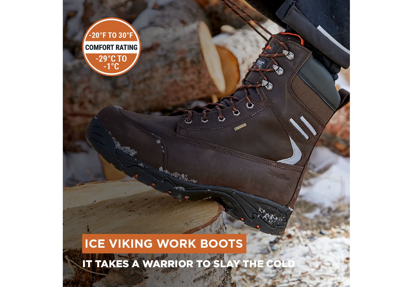 Мужские ботинки RefrigiWear Ice Viking Work Boot, цвет: Коричневый — фото 16