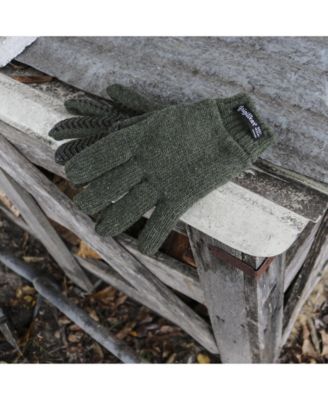 Men's Fleece Lined Insulated Wool Grip Gloves
