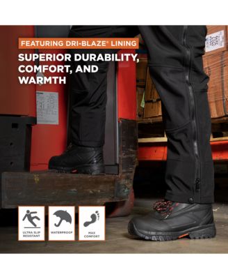 Men's Polar Force Max Waterproof Insulated 8-Inch Leather Work Boots