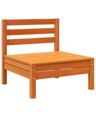 Garden Sofa Set of 4 Wax brown Solid pine wood Standard Modular