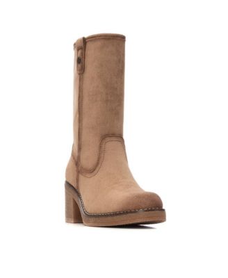 Women's Suede Heeled Booties Refresh Collection By XTI