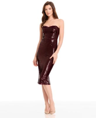 Women's Strapless Sweetheart Bodycon Dress