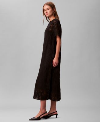 Women's Short Sleeve Midi Dress