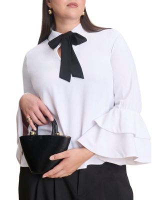 Women's Button Up Top With Bows