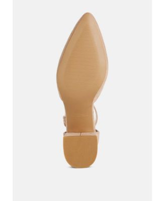 Womens Stroot Mid Block Heel Sandals