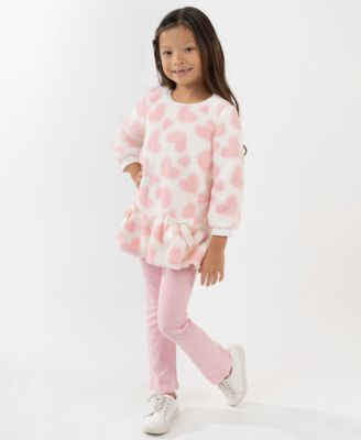 Rare Editions - Girls 2T-6X 2-Piece Printed Pullover and Leggings Set