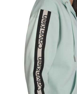 Women's Fleece Logo Tape Hoodie Jacket