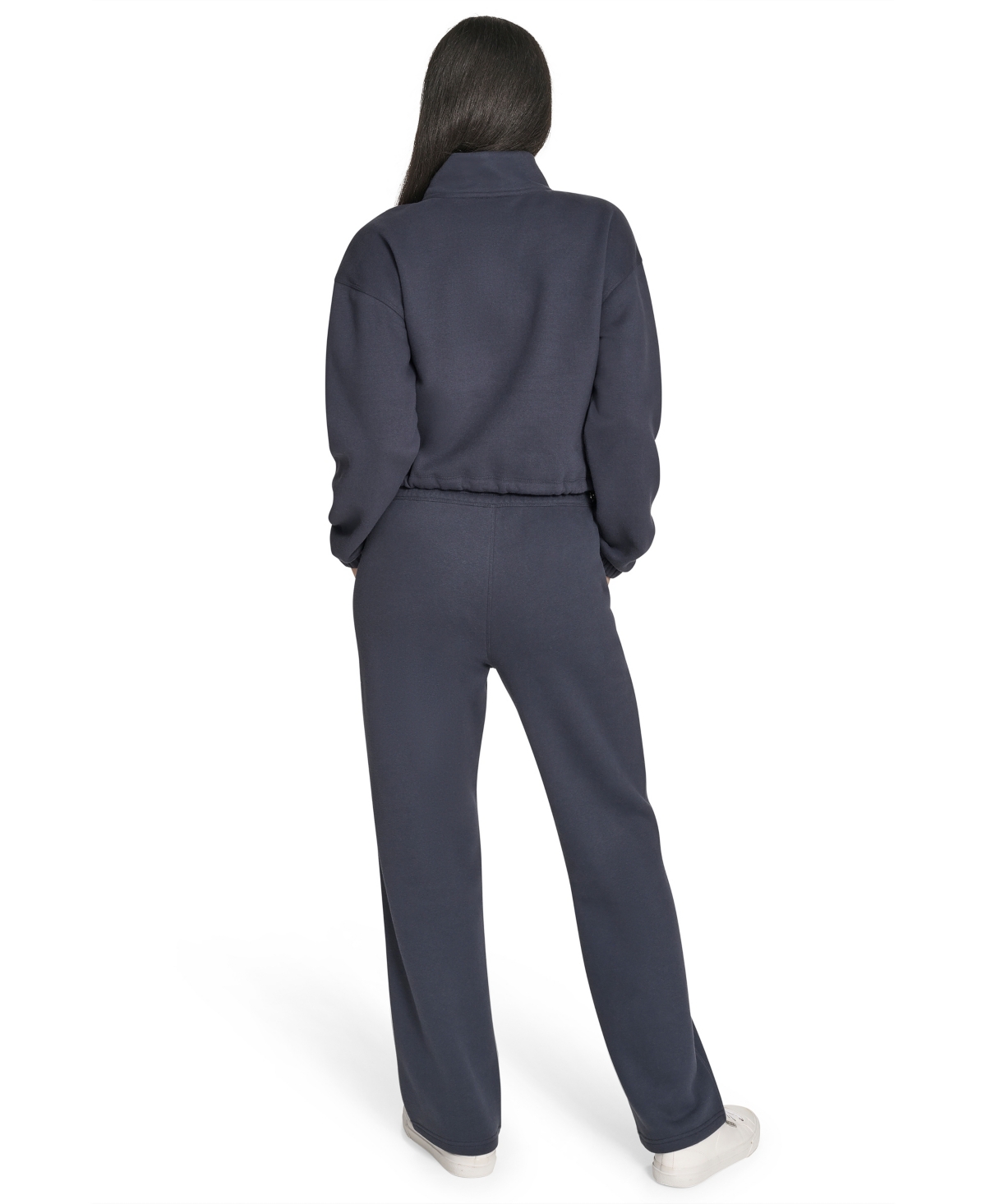 Calvin Klein Performance Women's High-waist Straight-leg Sweatpants In Blue