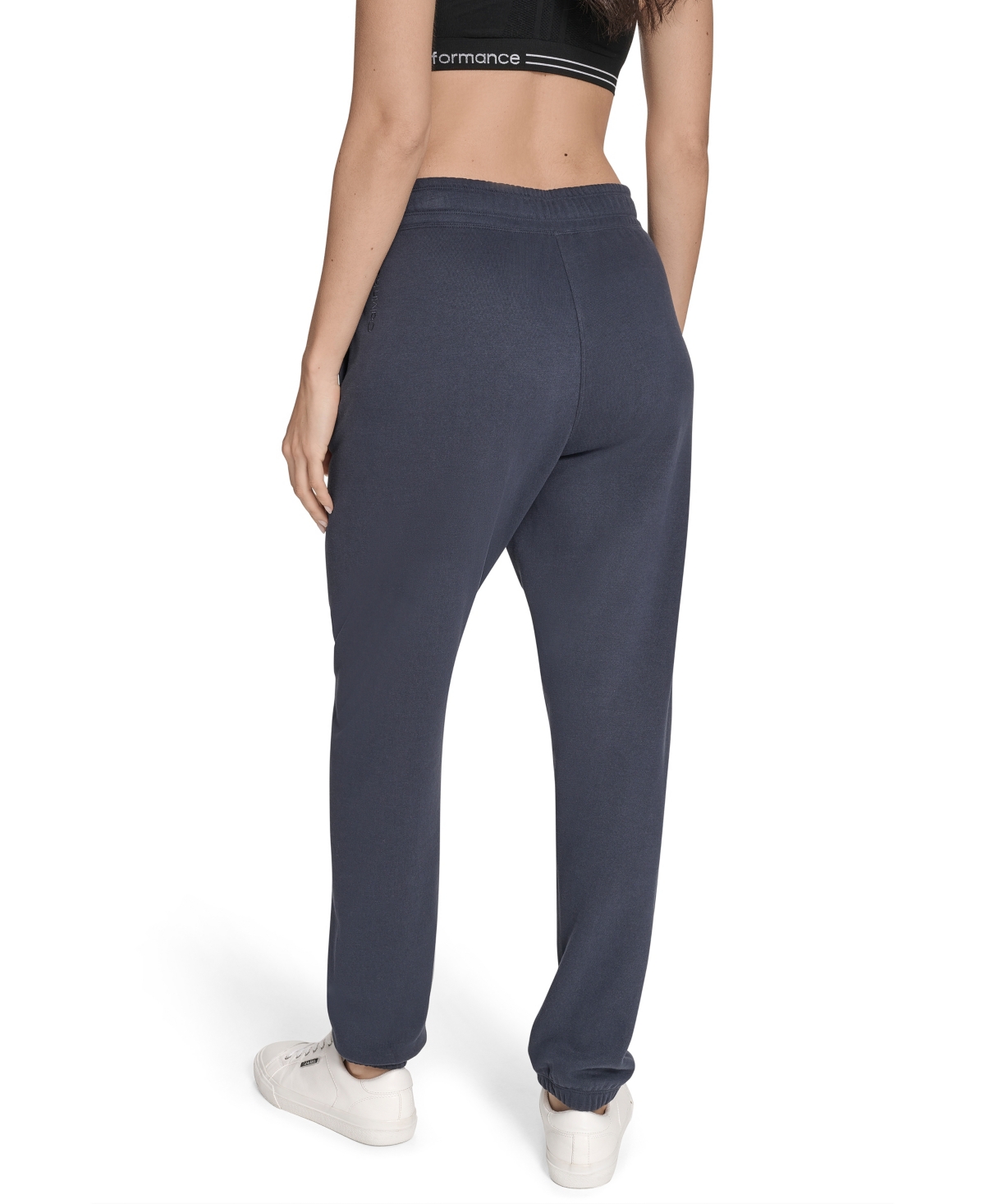 Calvin Klein Women's Fleece High Waist Drawstring Sweatpants In Blue