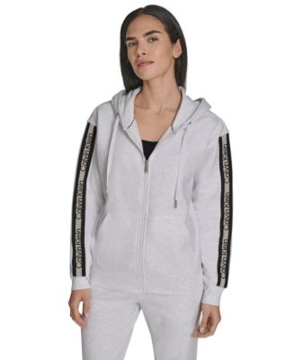 Women's Fleece Logo Tape Hoodie Jacket