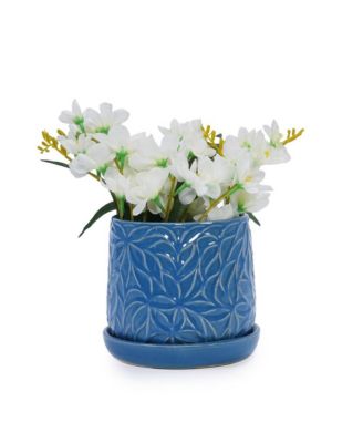 Set of 2 Modern Ceramic Planter Pots