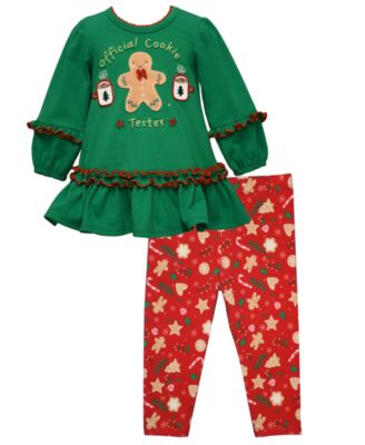 Bonnie Baby - Baby Girls 2-Piece Cookie Tester Outfit