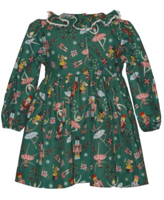 Baby Girls' Nutcracker Smocking Dress and Panty, 2-Piece Set