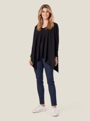 Women's MaFosna Long Sleeve V-Neck Poncho