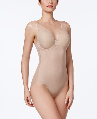 Bali Ultra-Light Firm Control Sheer Lace Body Briefer 6552