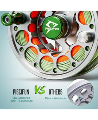 Sword Fly Fishing Reel with CNC Machined Aluminum Alloy Housing, 3/4, 5/6, 7/8, 9/10 Weights (Black, Gunmetal, Pink, Space Gray)