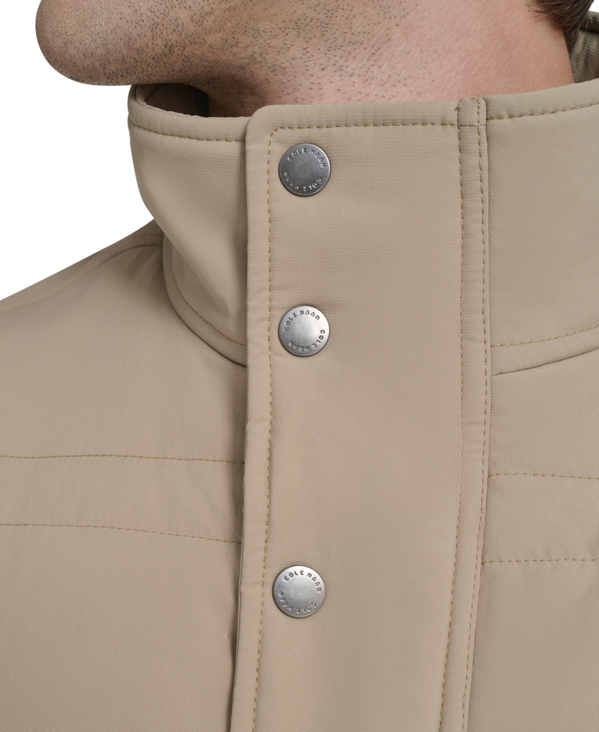 Cole Haan Men's Stretch Quilted Jacket - Beige Size Xxl In Brown