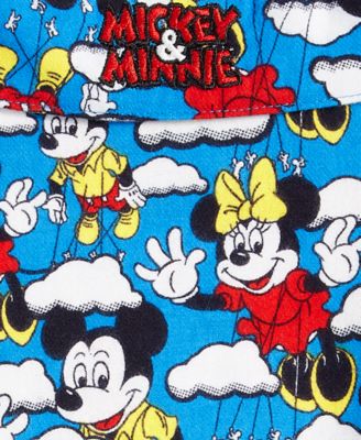 Men's Mickey Mouse & Minnie Mouse Parade Balloon Flannel Pajamas Set, Macy's Exclusive