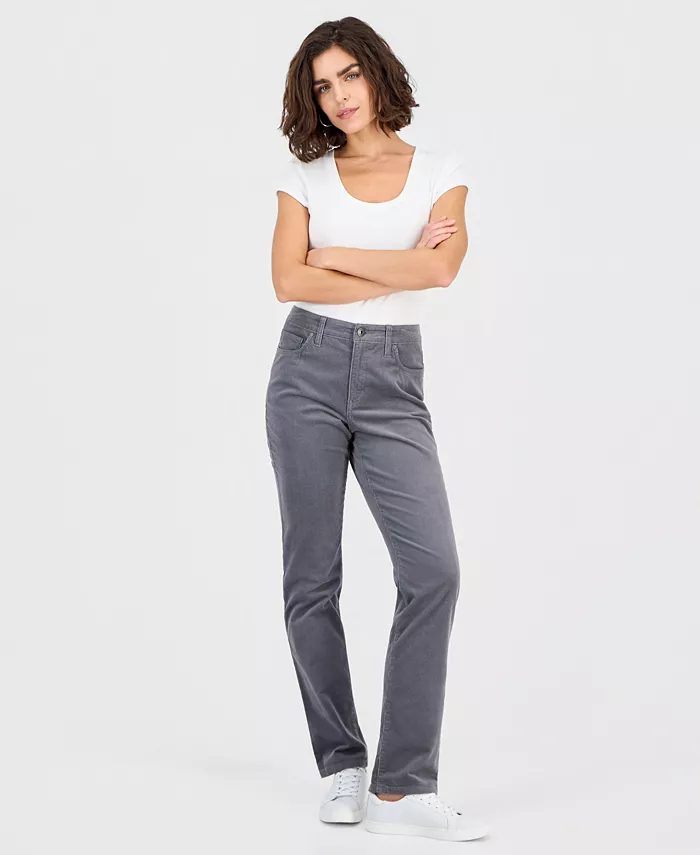 Women's High-Rise Straight Corduroy Jeans - thumbnail 10