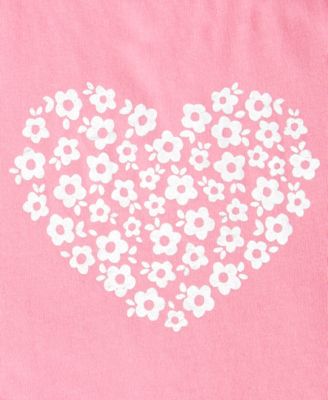 Girls Toddler 2T-4T Glitter Heart Short-Sleeve Tutu Dress, Macy's Exclusive