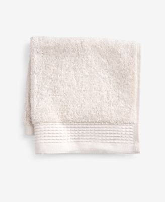 Charter Club Signature 100% Cotton Washcloth, 13" x 13" - Parchment, Washcloth